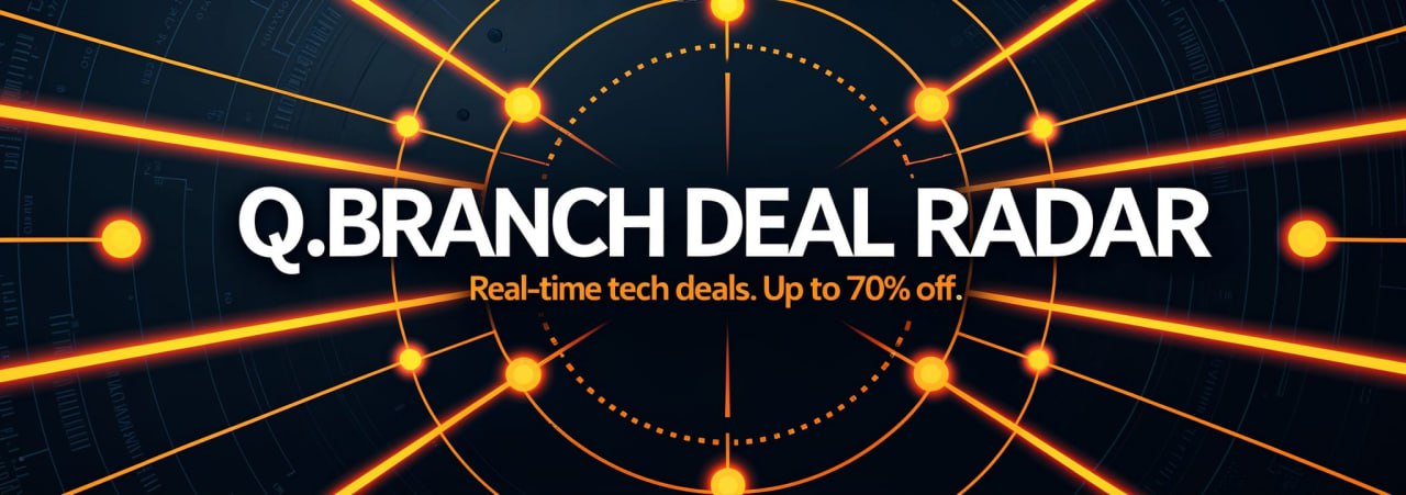 Q.Branch Deal Radar — Real-time tech deals up to 70% off